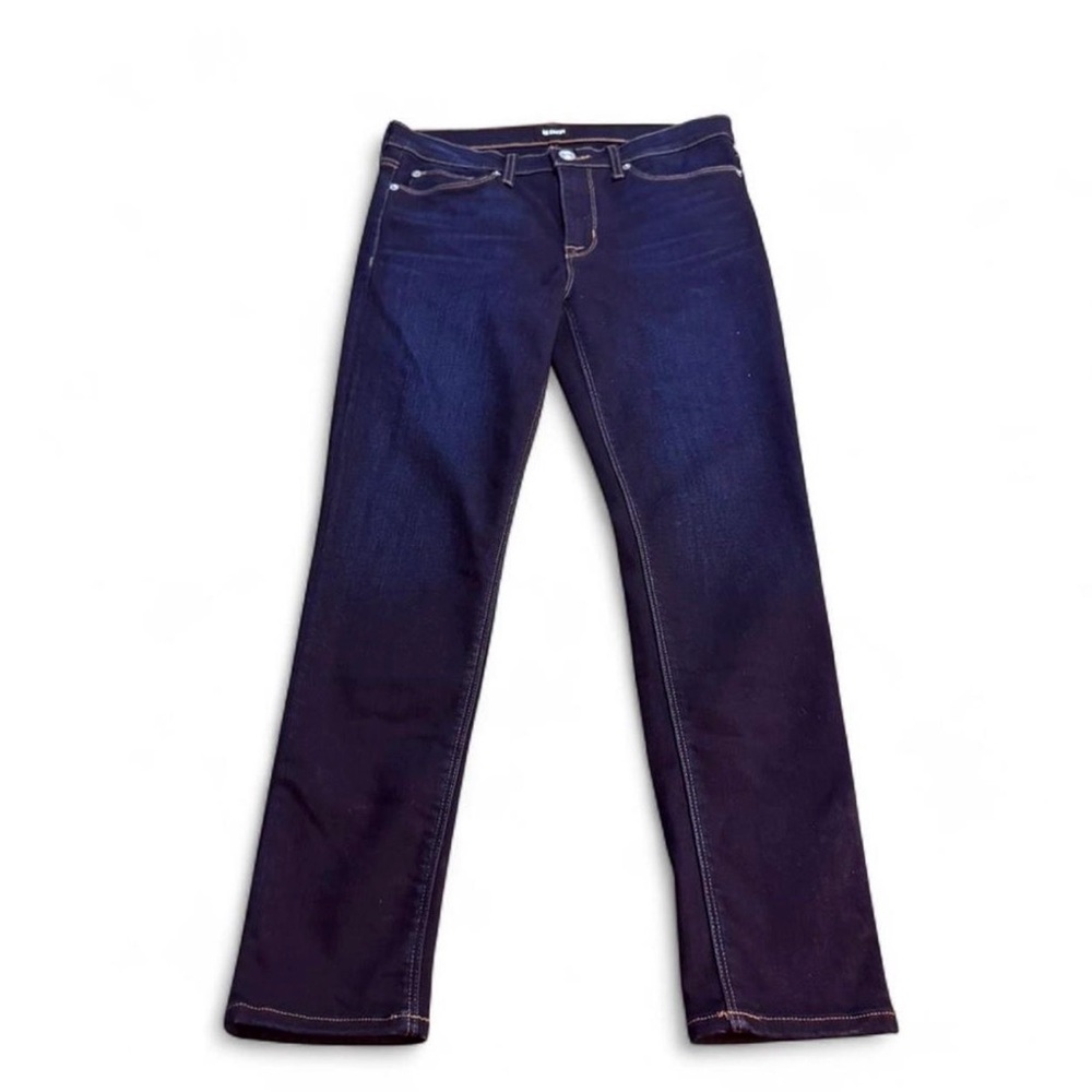 Hudson Jeans Dark Indigo with Yellow Contrast Stitching | Size 28